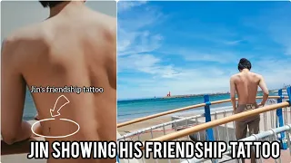 Jin new tattoo | Jin bare body | Jin friendship tattoo | Jin new Instagram post