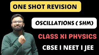 One Shot Revision Oscillations S.H.M. Class 11th Physics I CBSE NEET JEE