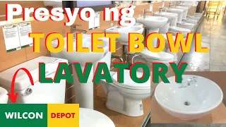 Presyo ng TOILET BOWL at LAVATORY sa WILCON Depot