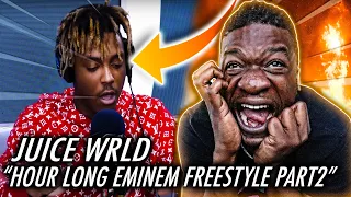 JUICE WRLD STILL ISNT HUMAN! | Juice WRLD Freestyles For An Hour Over Eminem Beats Part 2 (REACTION)