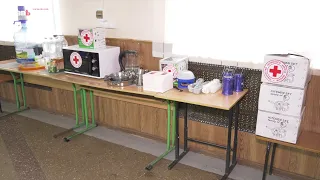 Перший «Пункт незламності», що доукомплектували волонтери Червоного Хреста, з’явився у Харкові