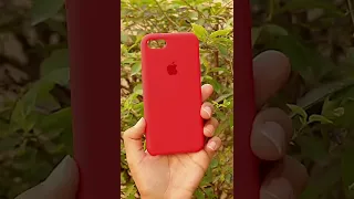 Red Original silicone case for Apple Iphone SE 2