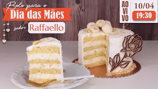 🔴 LIVE - BOLO ESPECIAL PARA O DIA DAS MÃES - SABOR RAFFAELLO - Chef Silvia Nicolau