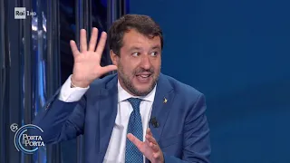 Matteo Salvini: analisi sul voto delle elezioni regionali - Porta a porta 23/09/2020