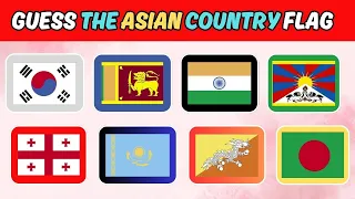 Guess The Asian Country Flags in 3 Seconds | 40 Asian Flags | Guess the flag quiz 2024