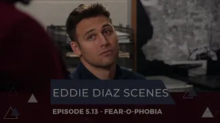 Eddie listens to a emergency of a woman who doesn't experience fear - 5x13 | Fear-O-Phobia