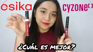 Labial Studio Look de CYZONE Y Labial Hidracolor Mate de ÉSIKA 🤜🤛 🚨¿Cuál es mejor?