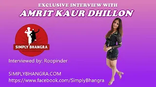 Interview with Miss Malaysia Amrit Kaur Dhillon