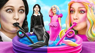 Wednesday Mermaid VS Enid Mermaid! Becoming a Mermaid to Save Missing Kids