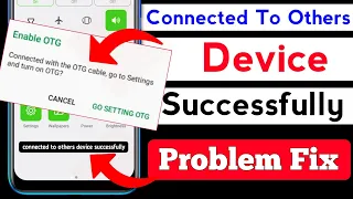 Go To Setting Enable OTG Problem Solution | Connected To Others Device Successfully Problem In Tecno