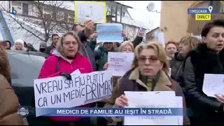 Stirile Kanal D - Medicii de familie au iesit in strada! Proteste in toata tara!