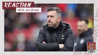 Jon Brady reflects on the draw at Barnsley