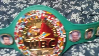 Reyes WBC belt.