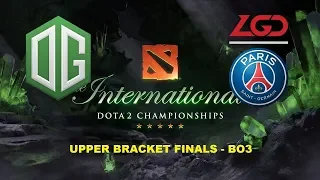 PSG.LGD vs OG | Main Event | Upper Bracket Final | Game 1 | TI 8 | Full Match