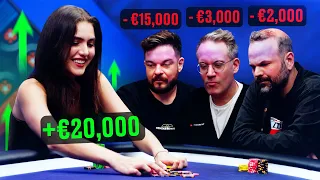 How Alexandra Botez Keeps MAKING MONEY from the PROS! 😮 | Mystery Cash Challenge ♠️ PokerStars