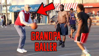 GRANDPA DESTROYS STRANGERS IN BASKETBALL!!