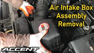Air Intake Box Assembly Removal - Hyundai Accent