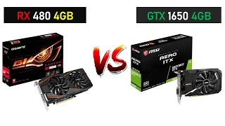 RX 480 4GB vs GTX 1650 4GB - R5 3600 - Gaming Comparisons
