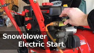 How to Use Snowblower Electric Start