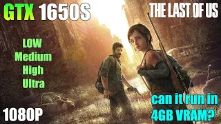 The Last of Us Part I - GTX 1650 Super - 1080P (FSR) - is 4GB VRAM enough?