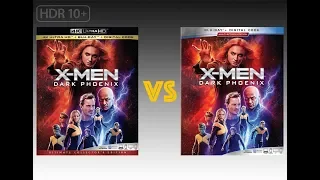 ▶ Comparison of X-Men: Dark Phoenix 4K (2K DI) HDR10+ vs Regular Version