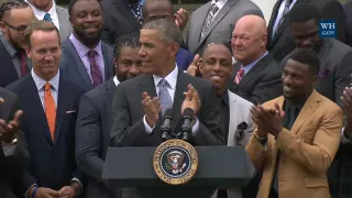 President Obama Honors the Super Bowl Champion Denver Broncos