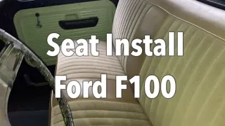 Bench Seat Install/How To Make Bolt Holes In Carpet-F100