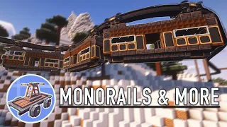 Making working Monorails with Create Steam n Rails!