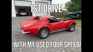 Driving My 1973 Corvette I Bought On eBay For The 1st Time! Will The Used 4-Speed Transmission Work?