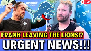 SHOCKING NEWS! FRANK RAGNOW'S SAD ANNOUNCEMENT! NFL CONFIRMS! DETROIT LIONS NEWS