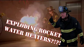 Green screening myself into Station 19's Rocket Water Heater crap show.