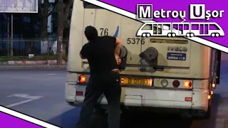 [Metrou Ușor] Macaz de troleibuz defect în București / Trolleybus dewirement in Bucharest