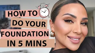 HOW TO DO YOUR FOUNDATION IN 5 MINUTES | NINA UBHI