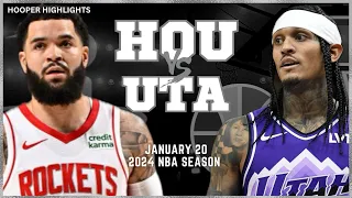 Houston Rockets vs Utah Jazz Full Game Highlights | Jan 20 | 2024 NBA Season