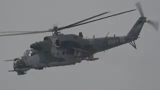 4Kᵁᴴᴰ Mil Mi-24V Hind E Czech Air Force Rehearsal @ NATO DAYS 2018