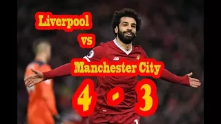 جنون رؤف خليف والمباراة المجنونة ليفربول ومانشستر سيتي  2018-01-14  3-4 Liverpool vs Manchester City