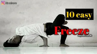 10 BBoy  FREEZE -anyone can do |Basic freeze