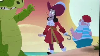 Captain Hook: Oh! Men, we gotta warn our son and take him back home to the Mermaid Lagoon and fast