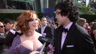 Christina Hendricks and Geoffery Arend: 62nd Primetime Emmys Red Carpet 2010