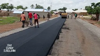 Construction of Asphalt Road | Rolling & Carpeting