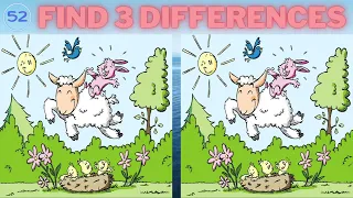 Find 3 Differences in 90 Seconds | 3 Games | Exercise Your Brain | Video 358