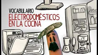 Learn kitchen appliances in Spanish,  electrical appliances vocabulary