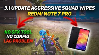 3.1 UPDATE AGGRESSIVE SQUAD WIPES⚡ | REDMI NOTE 7 PRO 🔱 SMOOTH + 60FPS PUBG / BGMI TEST 2023⚡