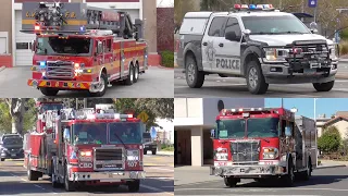 Fire Trucks Police & EMS Responding Compilation 2023 #2: January 2023 Recordings