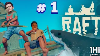 Loud coringa e gabepeixe jogando Raft - parte #1