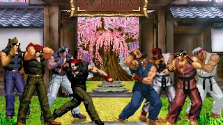 [KOF Mugen] Memorial | Ralf vs Ryu [ 4vs4 ]