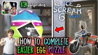 How to comple the Easter Egg Puzzle To Get The Photographic Hint In ICE SCREAM 6 UPDATE | (TUTORIAL)