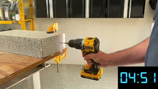 Dewalt Atomic 20v Hammer Drill (DCD799) Performance Test. #construction #dewalt #tools #drill