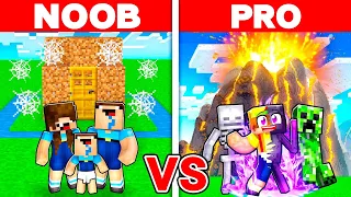 Having a NOOB vs PRO SHAPESHIFTER Family In Minecraft!