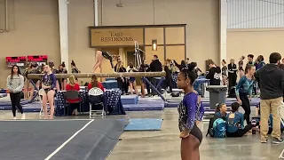 USA Invitational level 8 beam Penelope 9.050 with a fall first part
